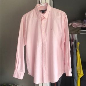 Ralph Lauren Pink Striped Button Up